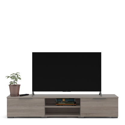 match tv unit 2 drawers 2 shelf in truffle oak