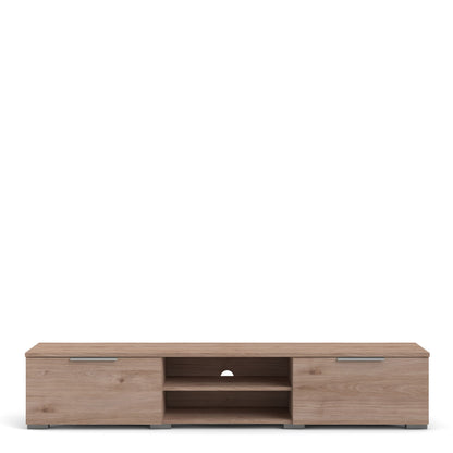 match tv unit 2 drawers 2 shelf in jackson hickory oak