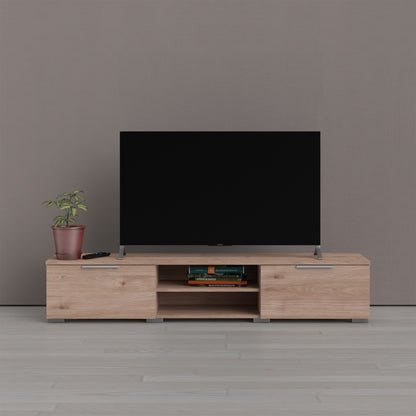 match tv unit 2 drawers 2 shelf in jackson hickory oak