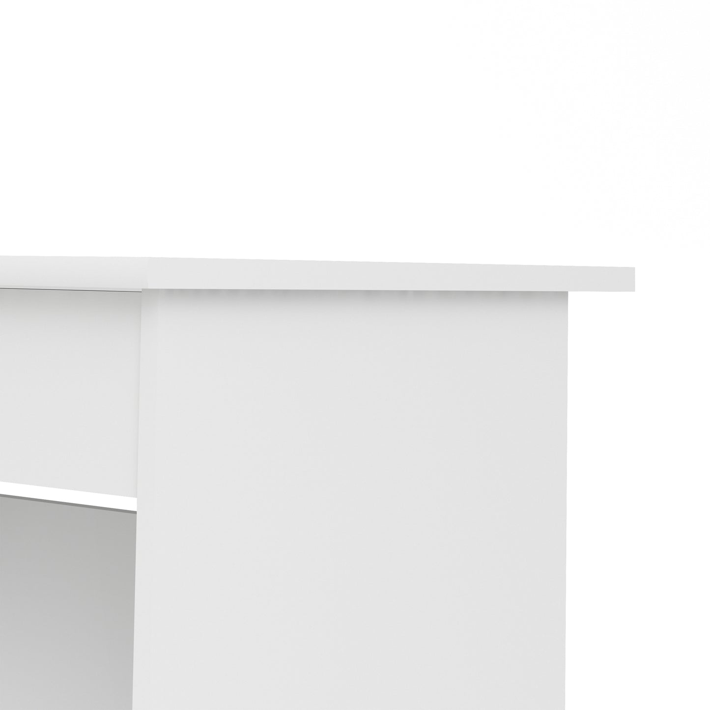 function plus 4 drawer desk handleless drawer in white
