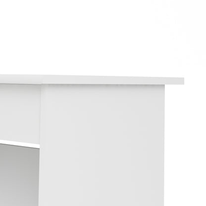 function plus 4 drawer desk handleless drawer in white