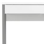 Function plus desk 2 drawers in white high gloss