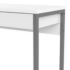 Function plus desk 2 drawers in white high gloss