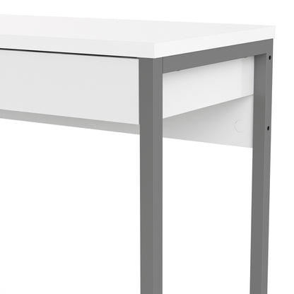 function plus desk 2 drawers in white high gloss