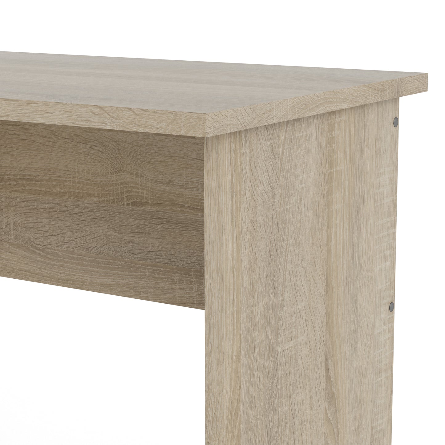 function plus oak desk 3 white drawers