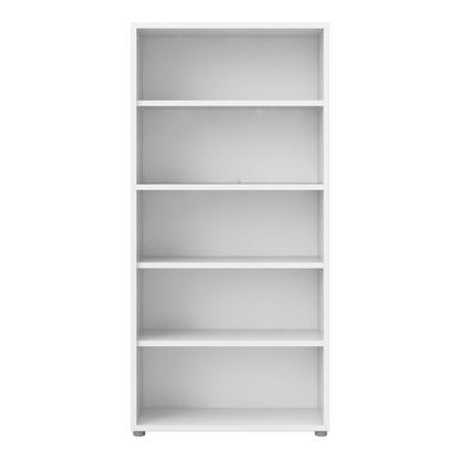 prima bookcase 4 shelves in white