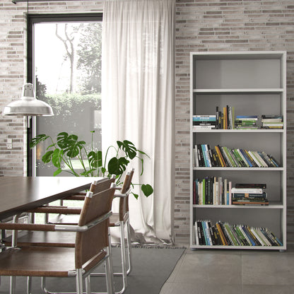 prima bookcase 4 shelves in white