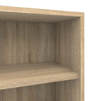 Prima bookcase 2 shelves with 2 drawers 2 file drawers in oak