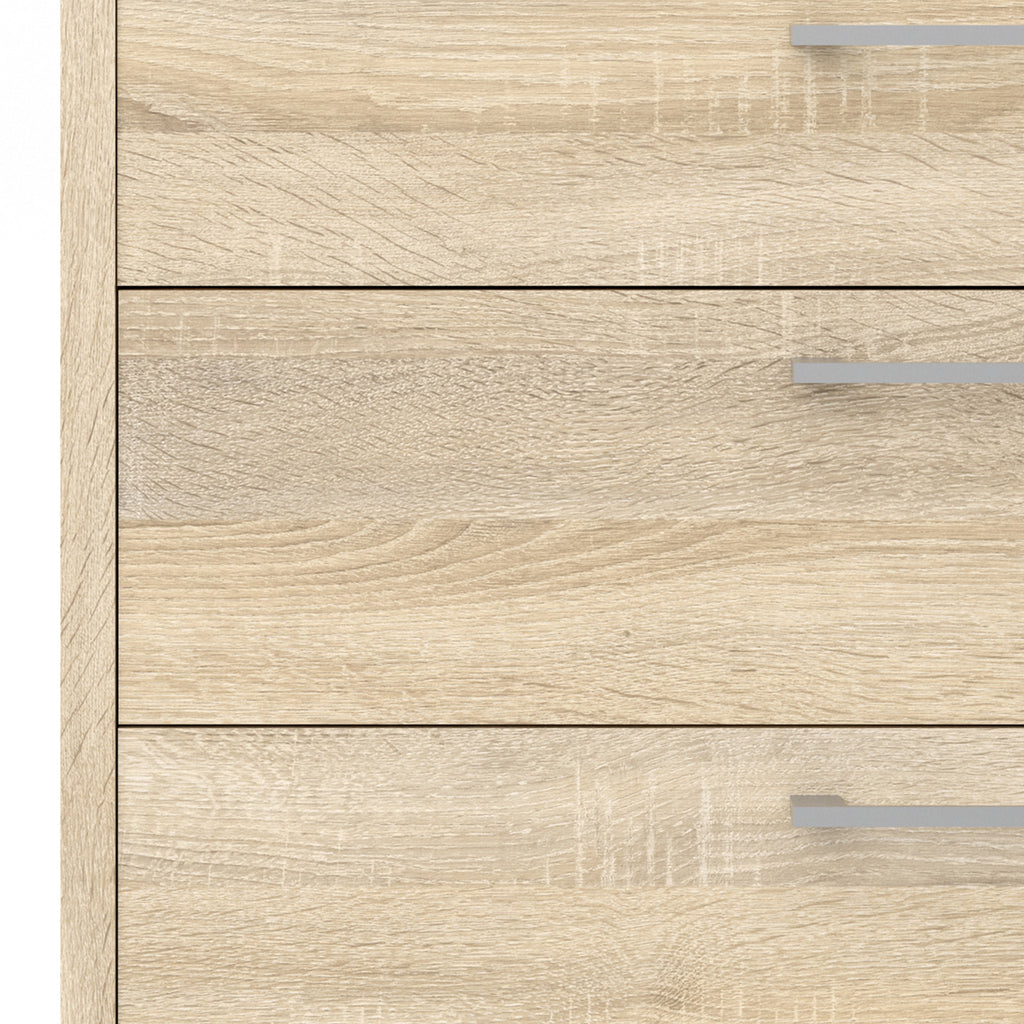 Prima bookcase 2 shelves with 2 drawers 2 file drawers in oak
