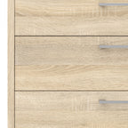 Prima bookcase 2 shelves with 2 drawers 2 file drawers in oak