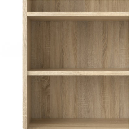 prima bookcase 4 shelves with 2 doors in oak