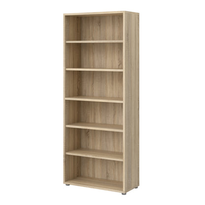 prima bookcase 5 shelves in oak
