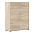 Prima bookcase 1 shelf with 2 drawers 2 doors in oak