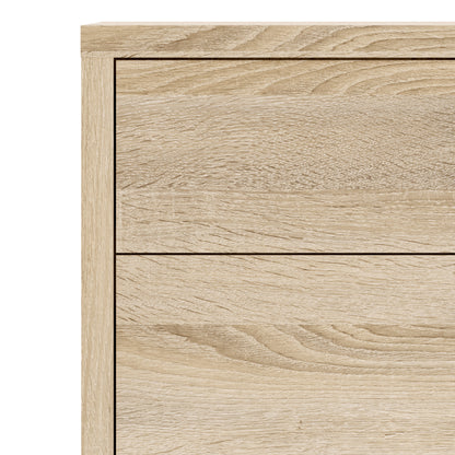 prima bookcase 1 shelf with 2 drawers 2 doors in oak