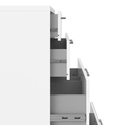 prima office storage with 2 drawers 2 file drawers in white