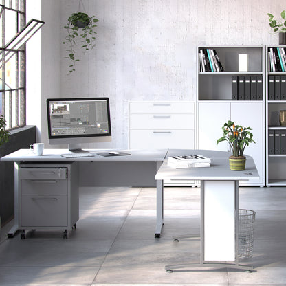 prima office storage with 2 drawers 2 file drawers in white