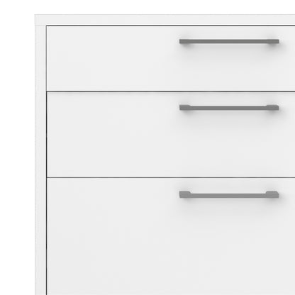 prima office storage with 2 drawers 2 file drawers in white