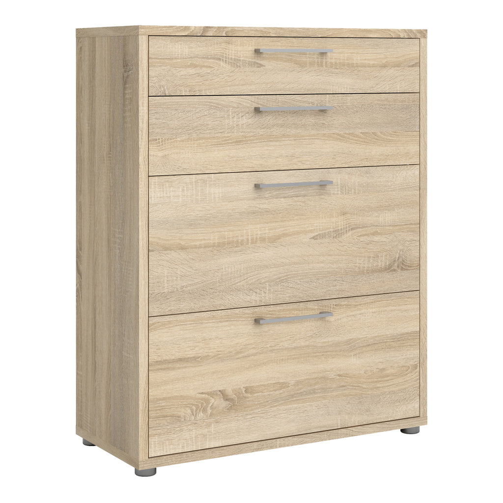 Prima office storage with 2 drawers 2 file drawers in oak