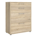 Prima office storage with 2 drawers 2 file drawers in oak