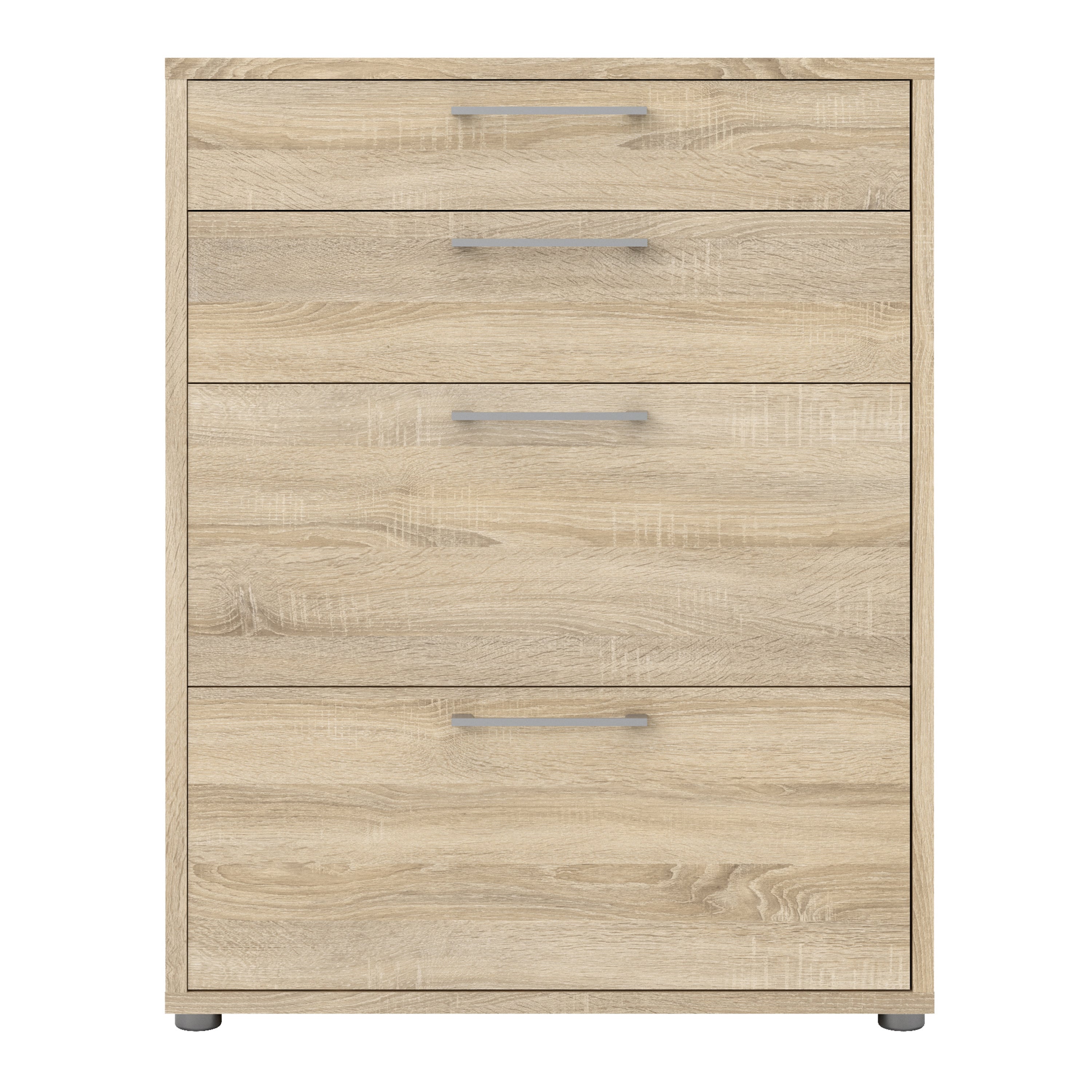 Prima office storage with 2 drawers 2 file drawers in oak
