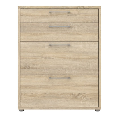 prima office storage with 2 drawers 2 file drawers in oak