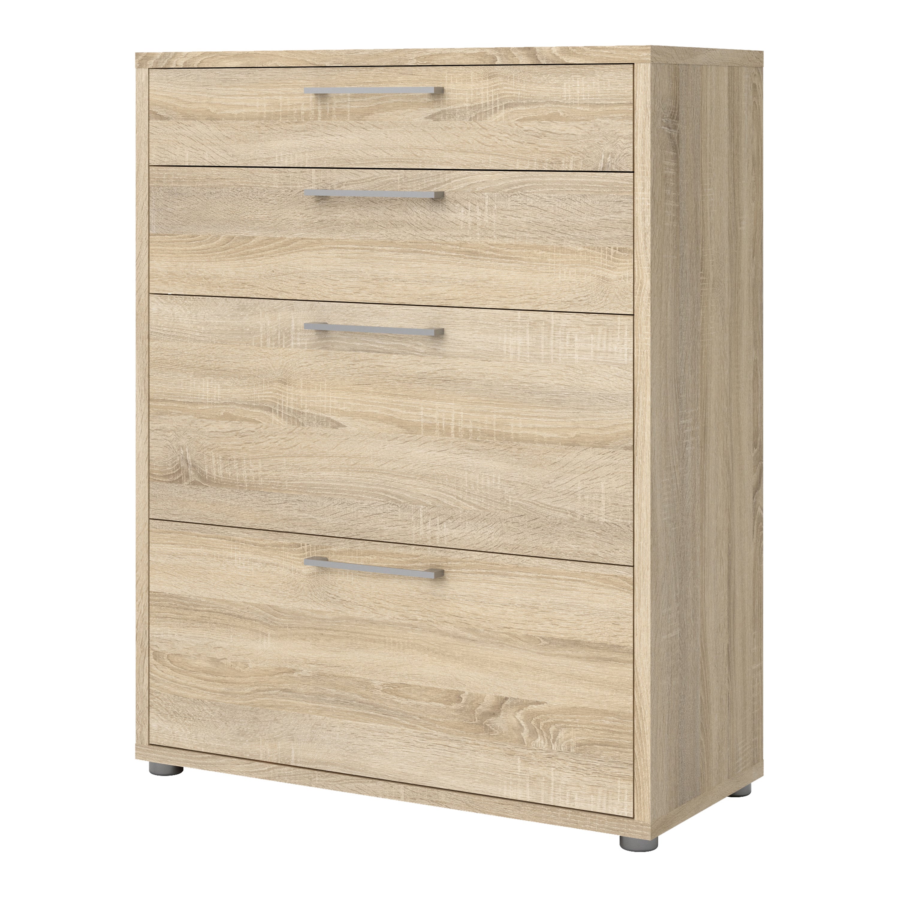 Prima office storage with 2 drawers 2 file drawers in oak