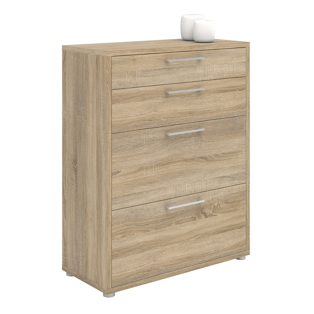 Prima office storage with 2 drawers 2 file drawers in oak