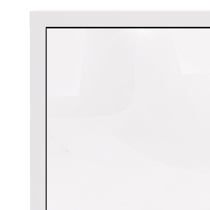 prima bookcase 2 shelves with 2 doors in white