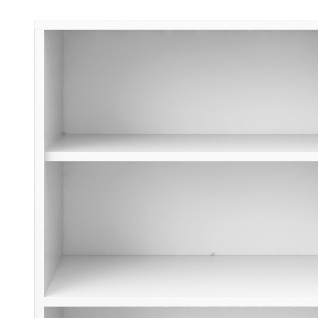 Prima bookcase 2 shelves in white