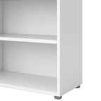 Prima bookcase 2 shelves in white