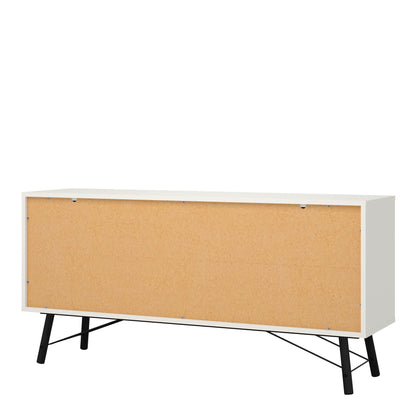 ry sideboard 2 doors 2 drawers in matt white