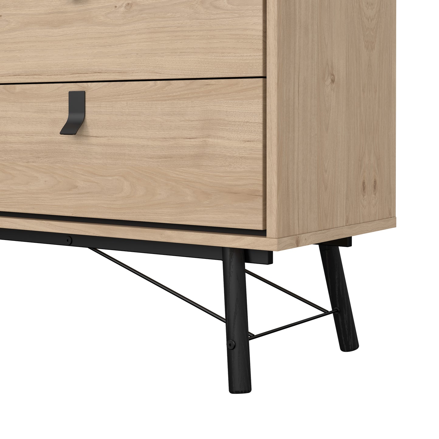 ry wide double chest of drawers 6 drawers in jackson hickory oak