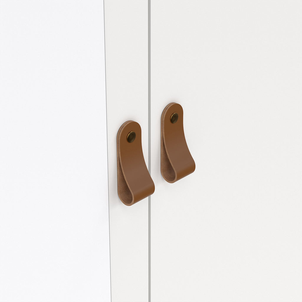 Barcelona Wardrobe with 1 door 1 Mirror Door 2 Drawers in White