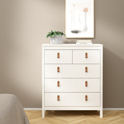barcelona chest 3+2 drawers in white