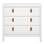 Barcelona chest 3 drawers in white
