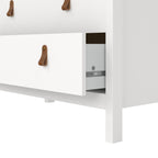Barcelona chest 3 drawers in white