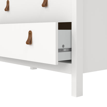 barcelona chest 3 drawers in white