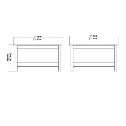 barcelona coffee table in white
