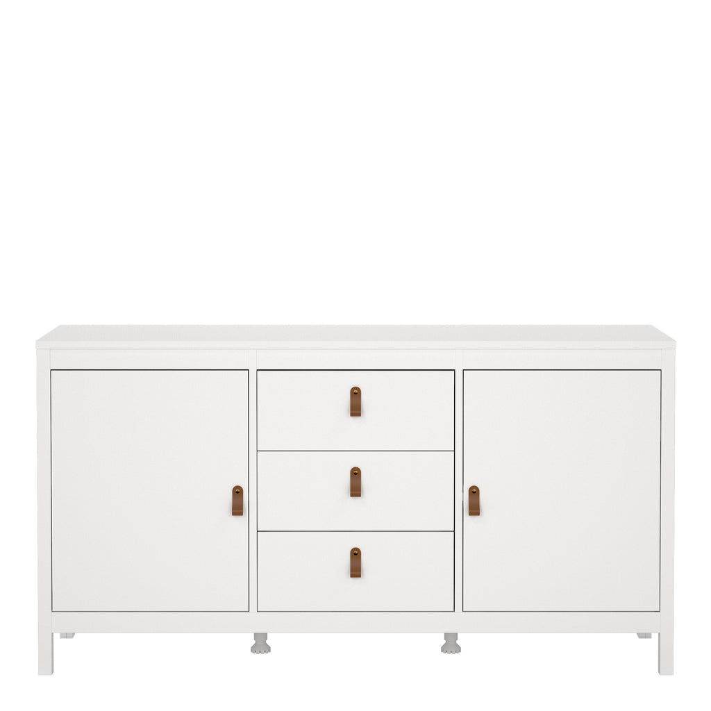 Barcelona sideboard 2 doors 3 drawers in white