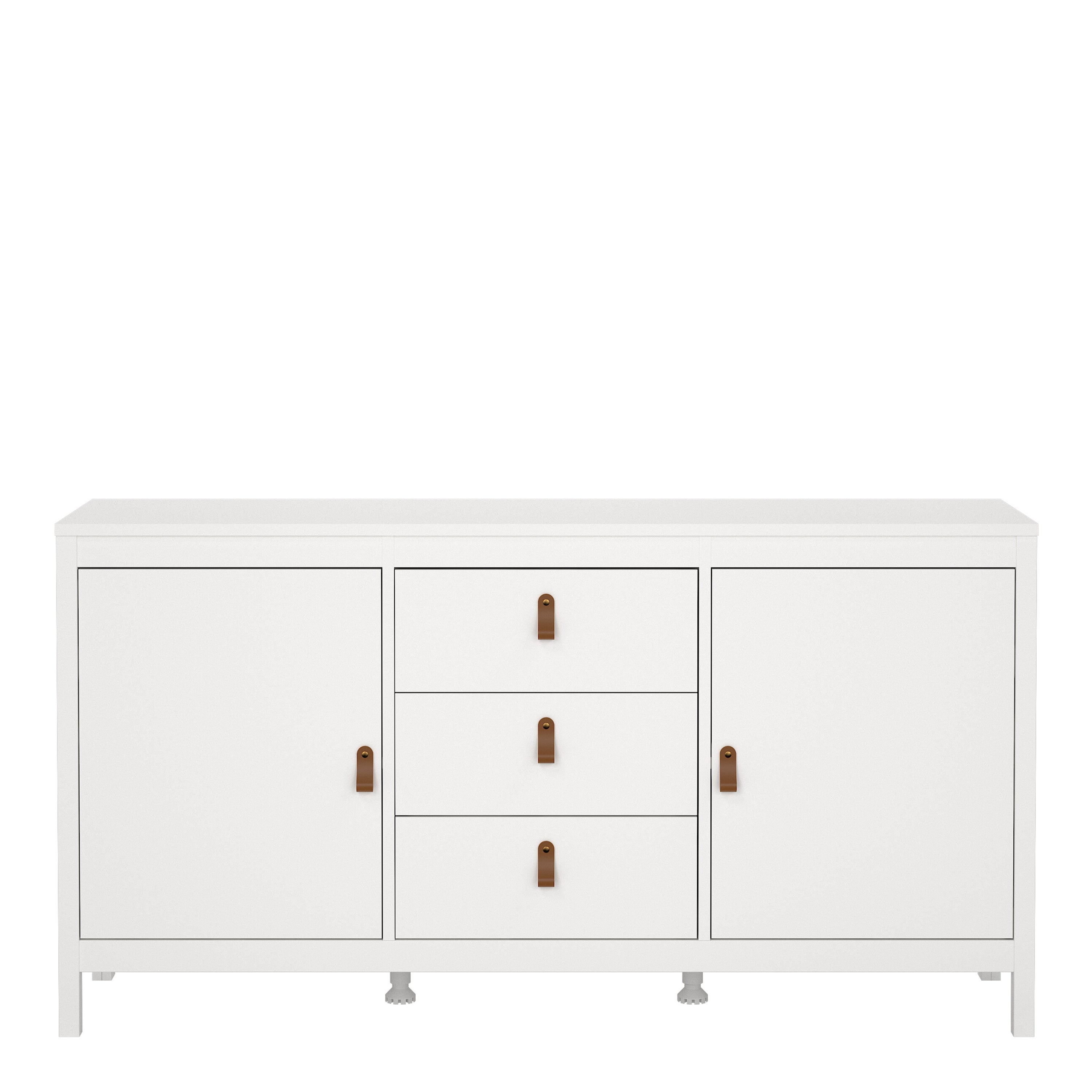 Barcelona sideboard 2 doors 3 drawers in white