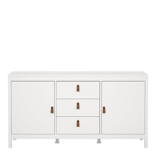Barcelona sideboard 2 doors 3 drawers in white