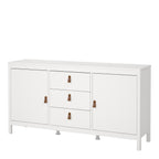 Barcelona sideboard 2 doors 3 drawers in white