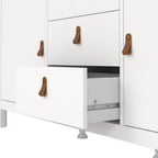 Barcelona sideboard 2 doors 3 drawers in white