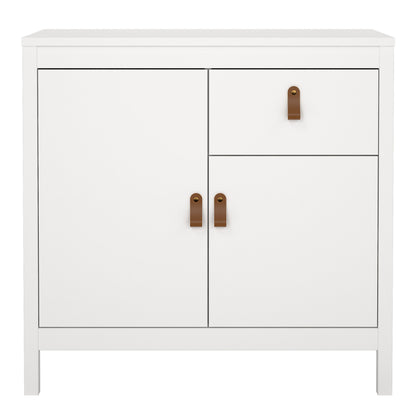 barcelona sideboard 2 doors 1 drawer in white