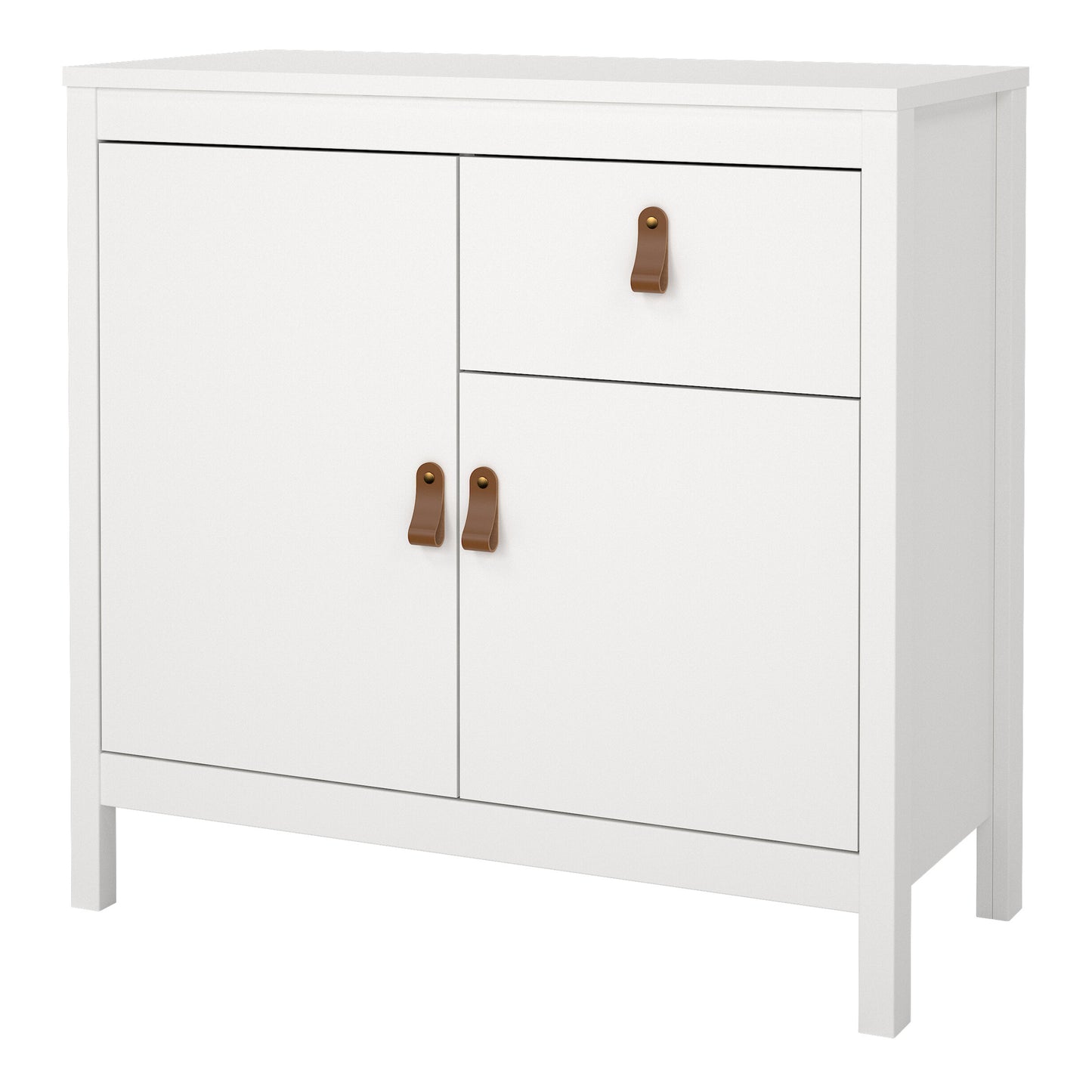 barcelona sideboard 2 doors 1 drawer in white