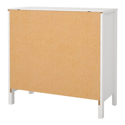 barcelona sideboard 2 doors 1 drawer in white