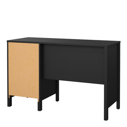 barcelona desk 3 drawers in matt black
