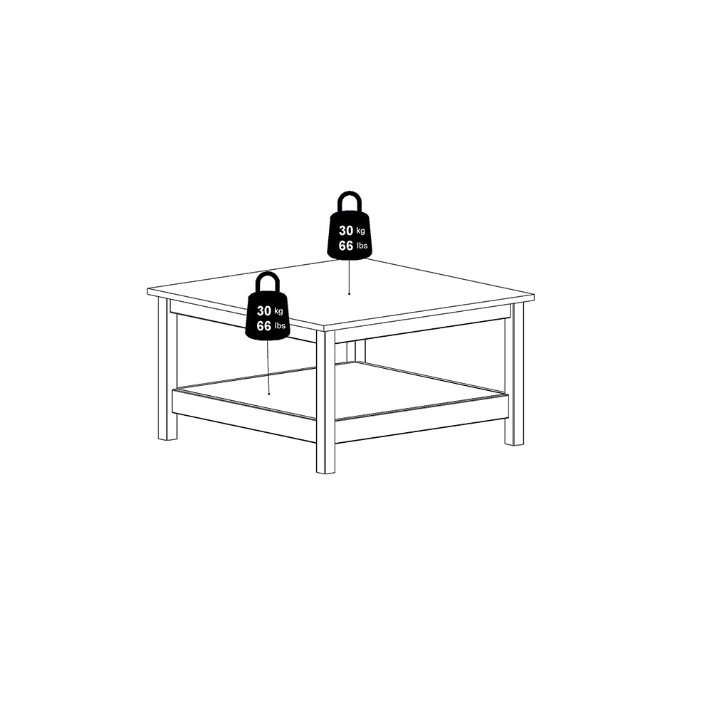 madrid coffee table in matt black
