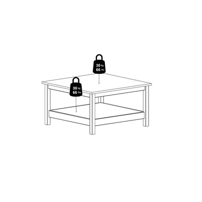 madrid coffee table in matt black