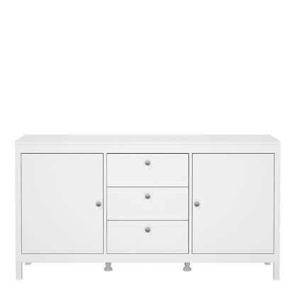 madrid sideboard 2 doors 3 drawers in white